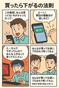 買ったら下がるの法則